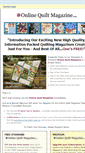 Mobile Screenshot of onlinequiltmagazine.com